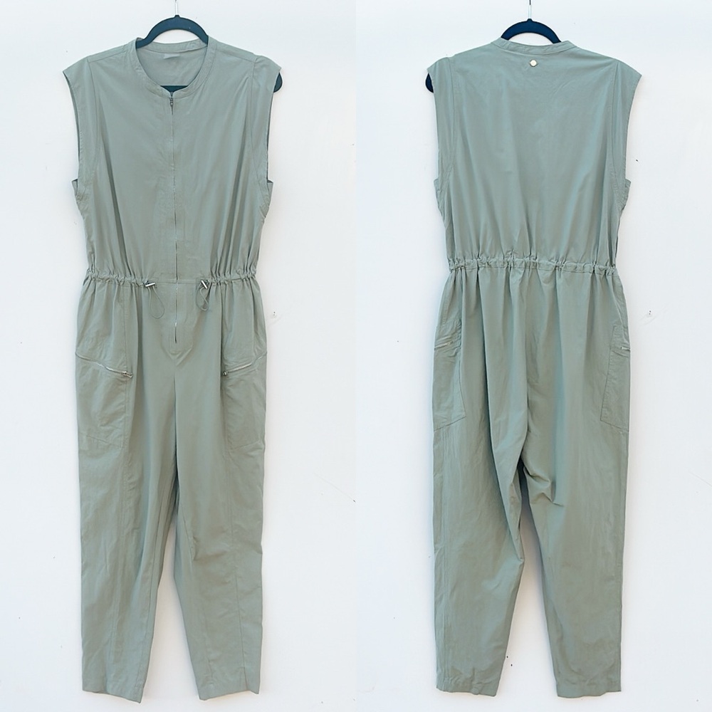 Calia Carrie Underwood Journey Utility Jumpsuit Sleeveless Zip Front Drawstring - Picture 2 of 4
